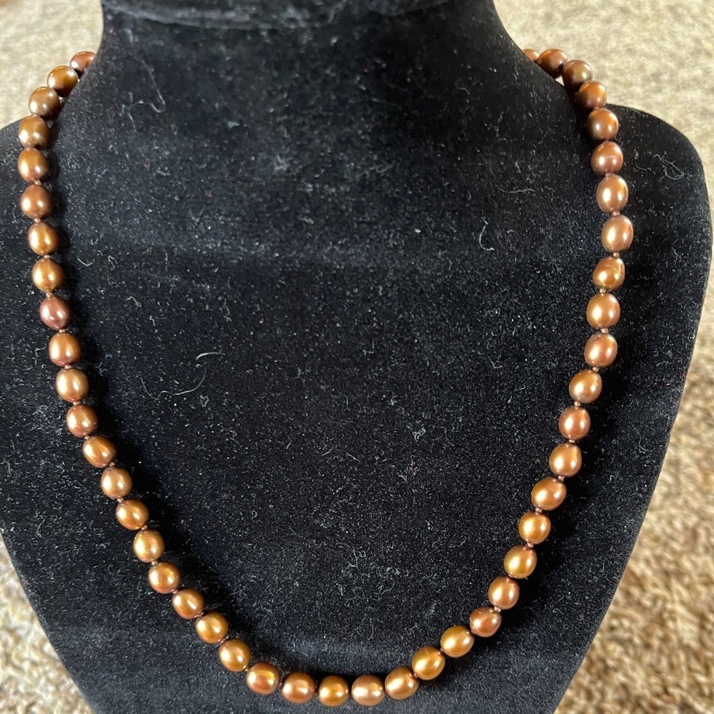 Chocolate pearls from Honora pearls on QVC